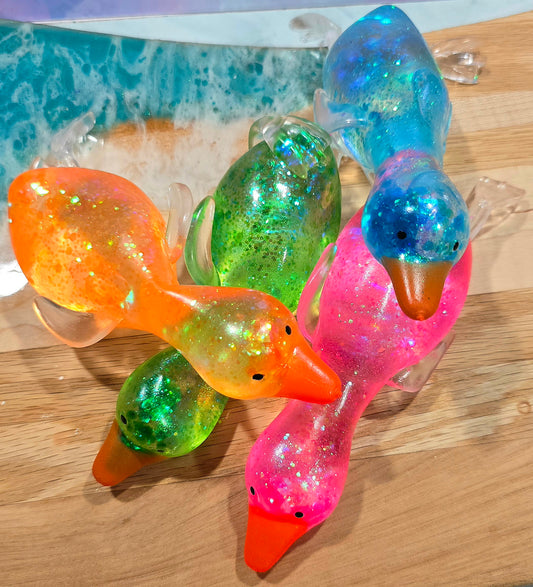 Mystery Duck Glitter Maltose Squishy