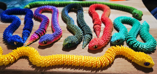 3D Printed Snake Sensory Toy