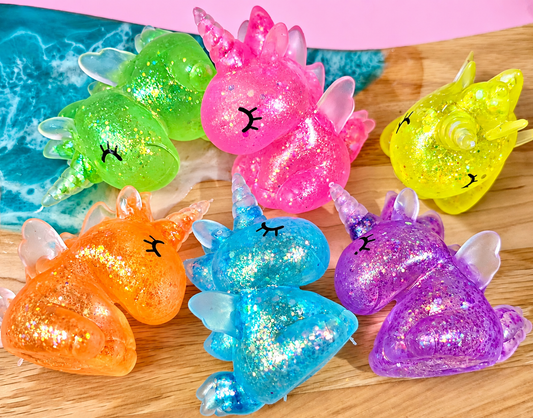 Mystery Unicorn Glitter Maltose Squishy