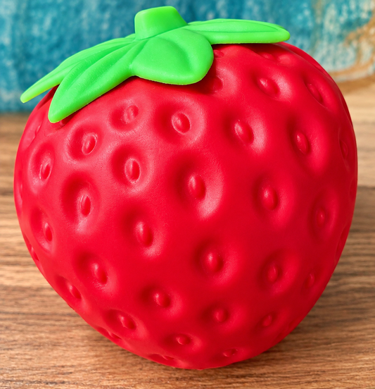 Jumbo Strawberry TPR Flour Squishy