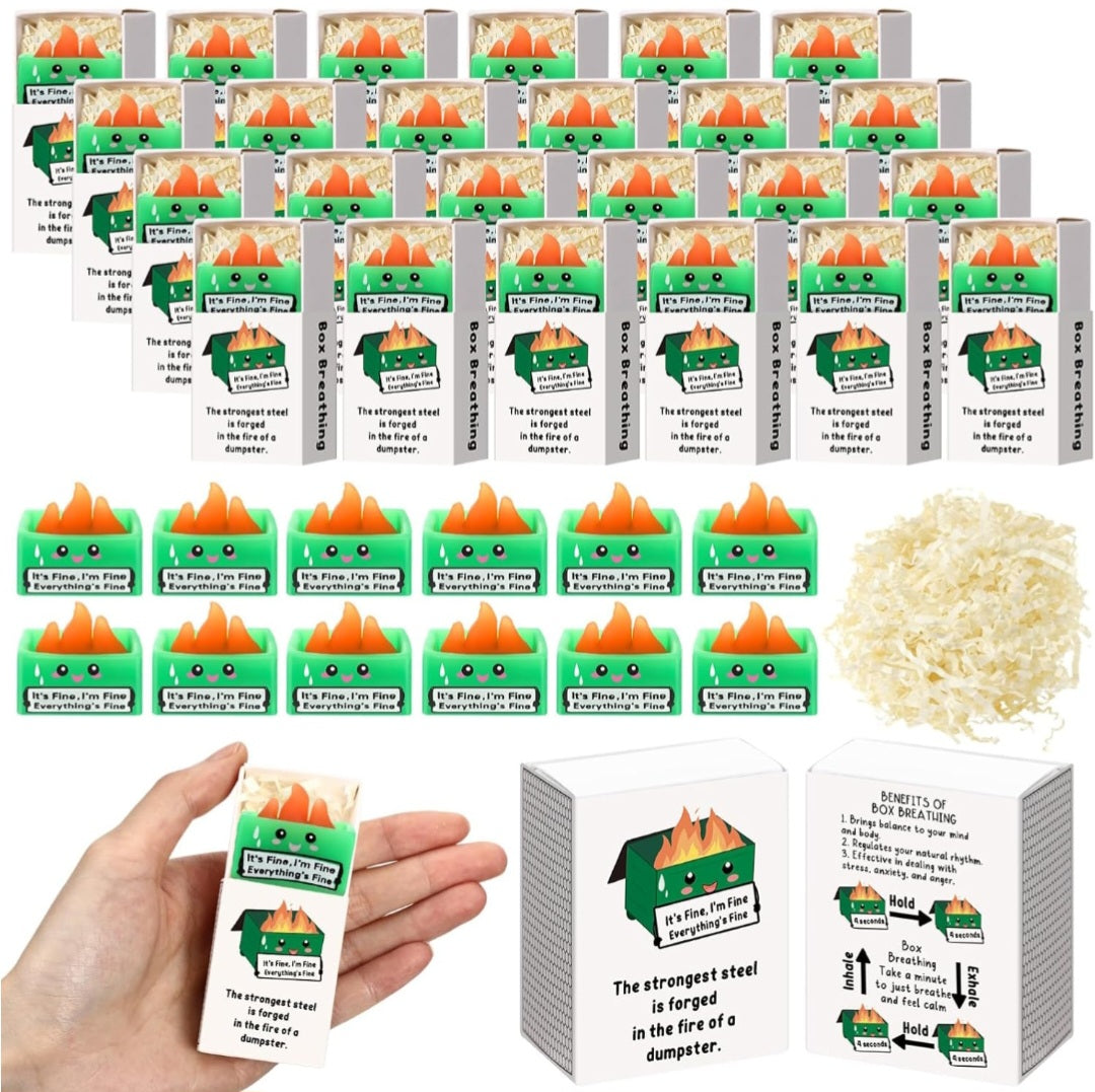 Dumpster Fire Gift Set Squishy