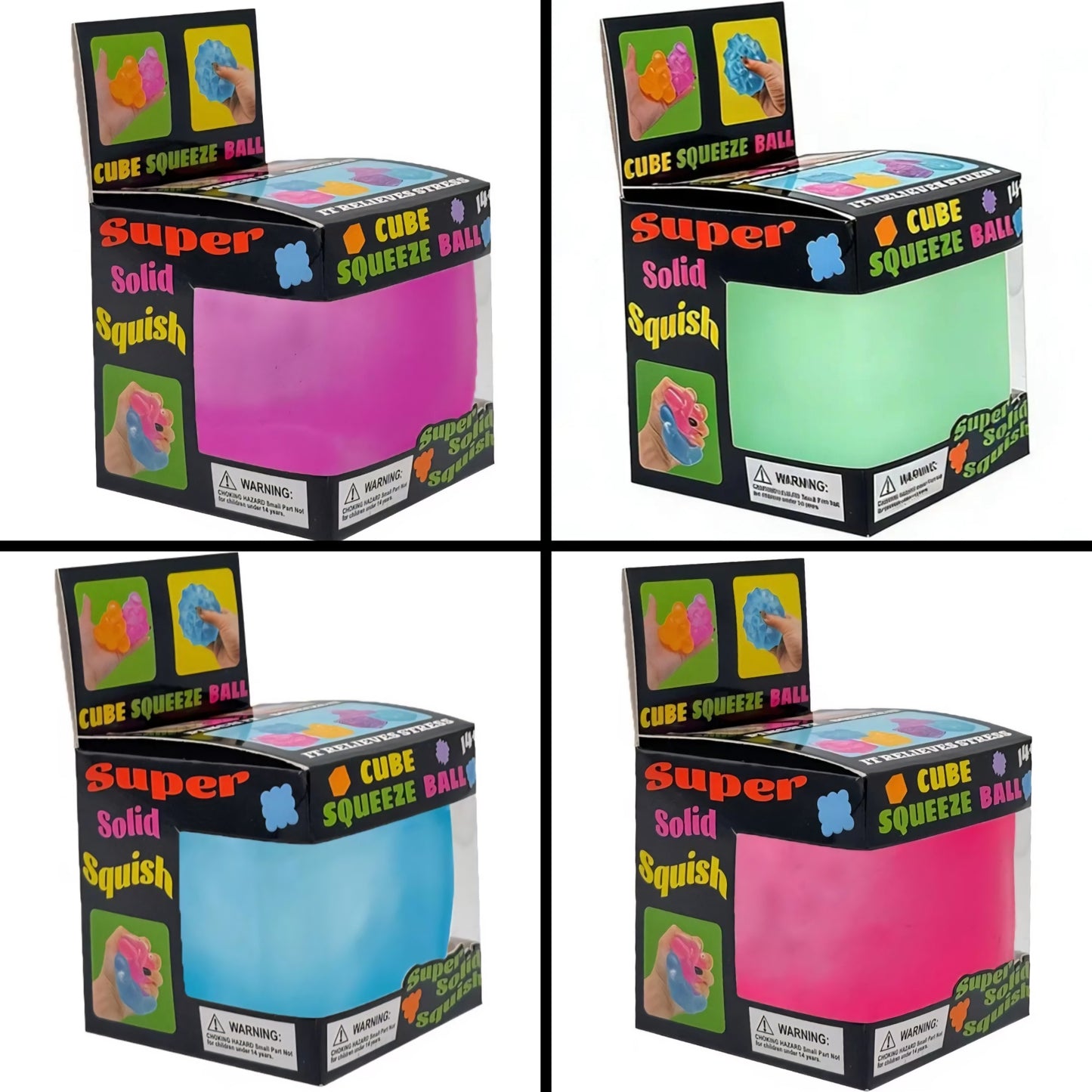 Viral Clear Color Cube Maltose Squishy