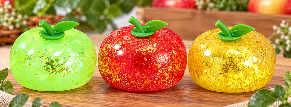 Mystery Christmas Glitter Apple Maltose Squishy