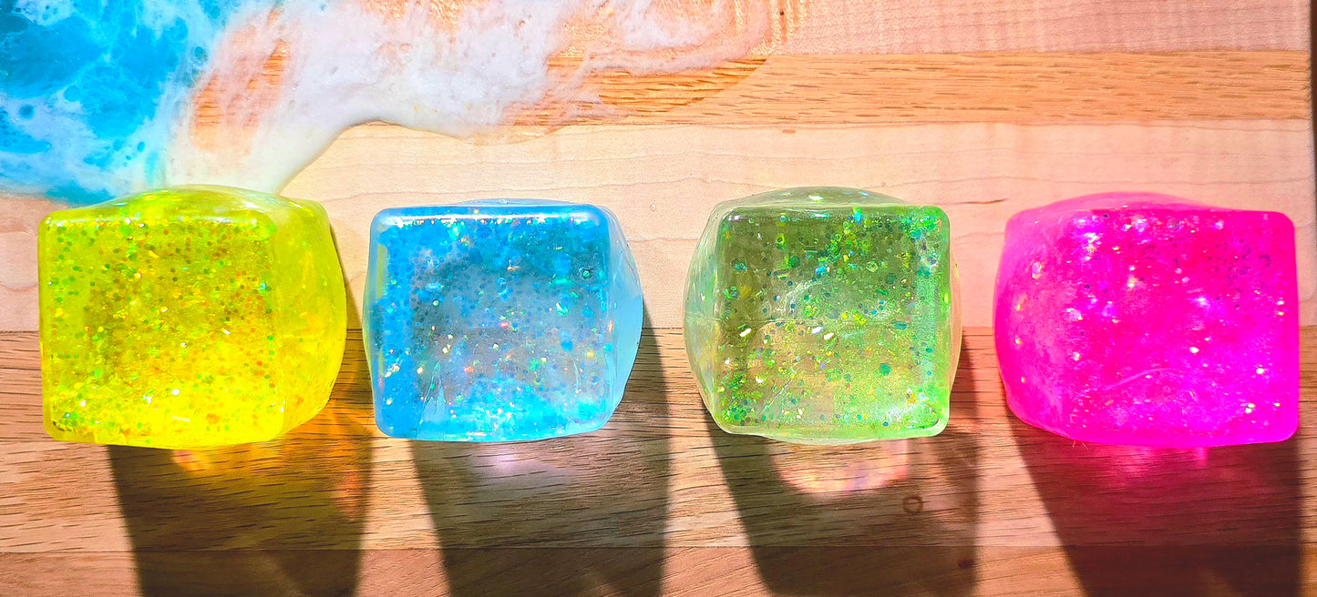 Mystery Glitter Cube Maltose Squishy