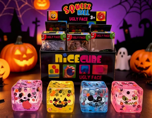 Mystery Halloween Funny Face Cube Maltose Squishy