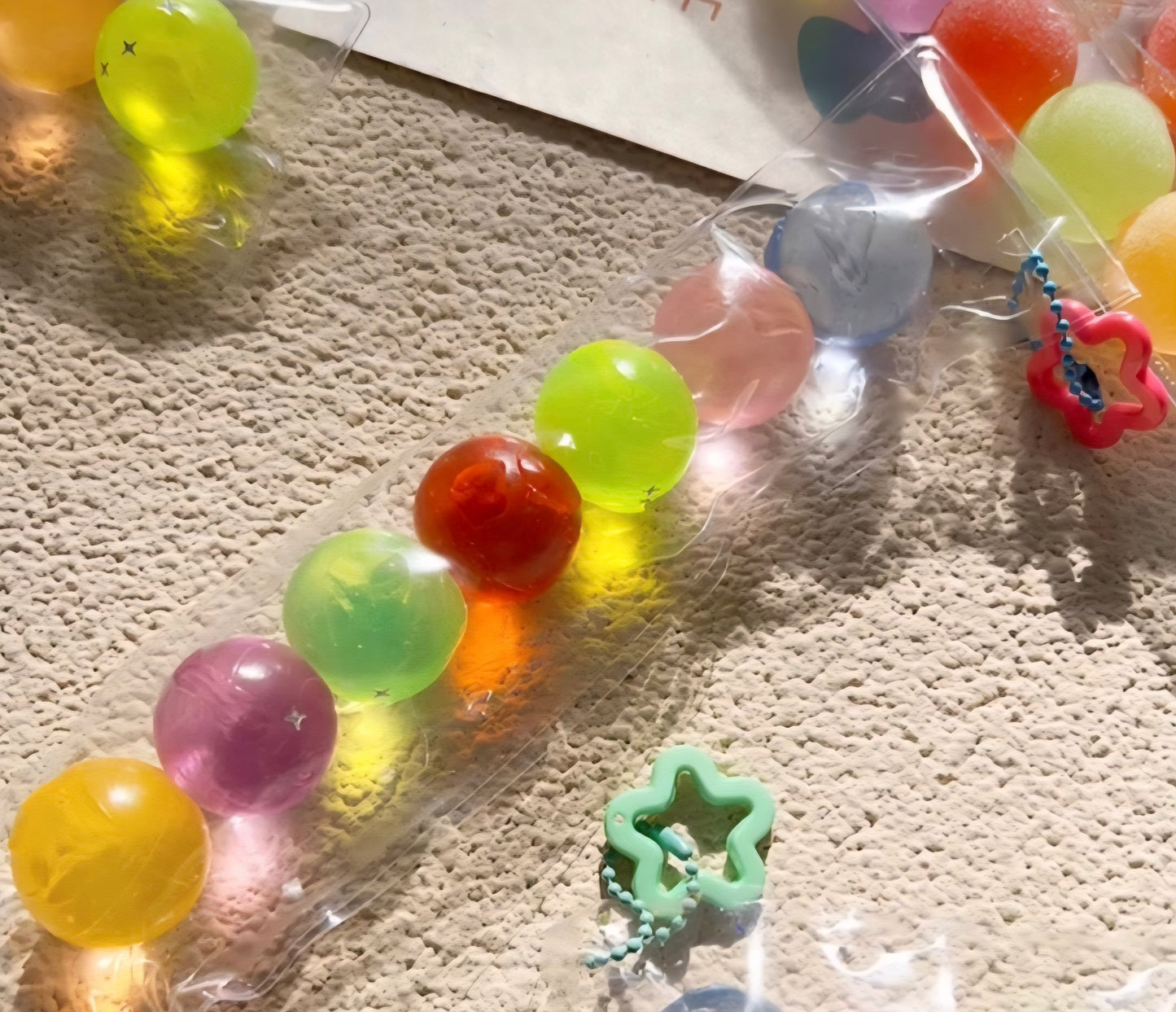 Viral Rainbow Candy Ball 7 Pack Squishys (Regular & Sugar)
