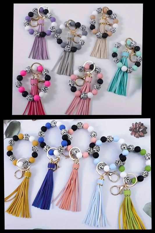 Random SILICONE BRACELET KEYCHAIN