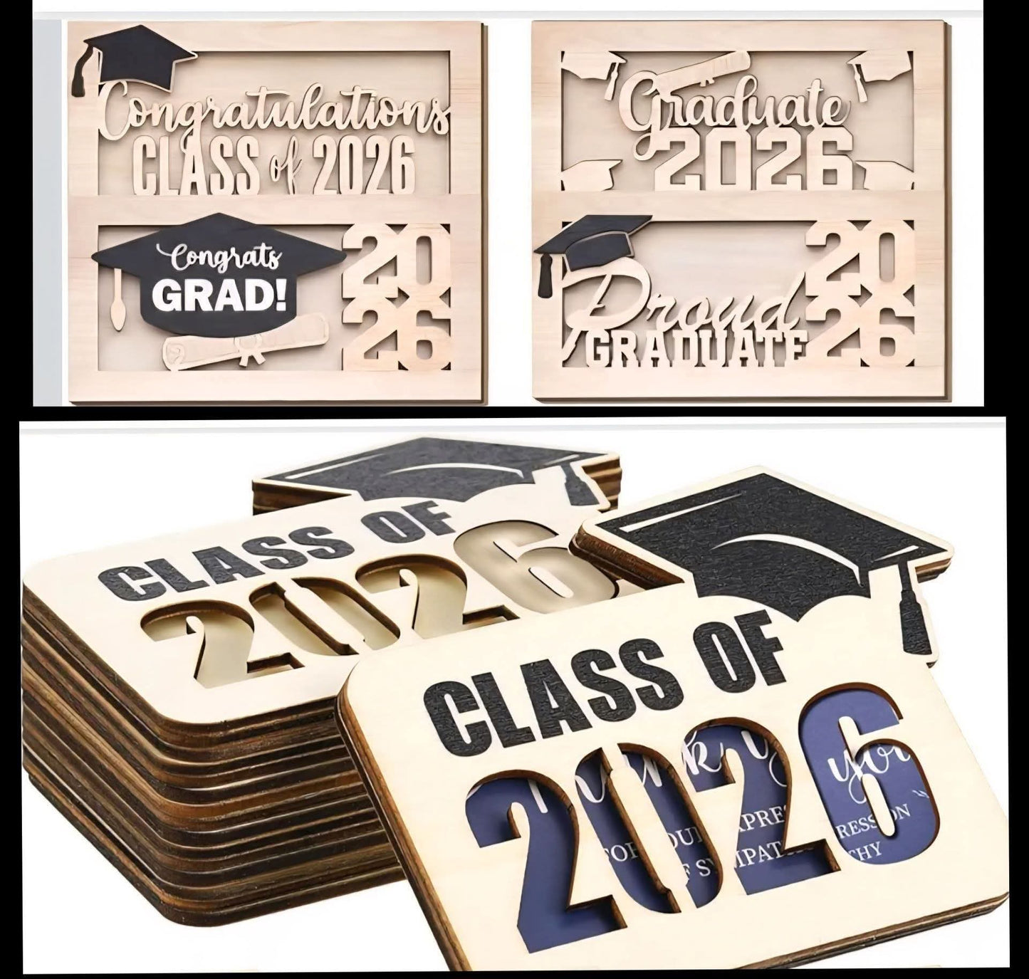 Graduation 2026 Wooden Money/Gift Card