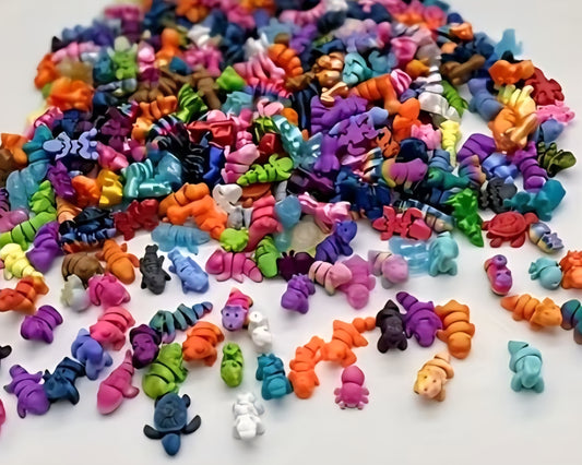Random 25 Pack Mini 3D Printed Animals
