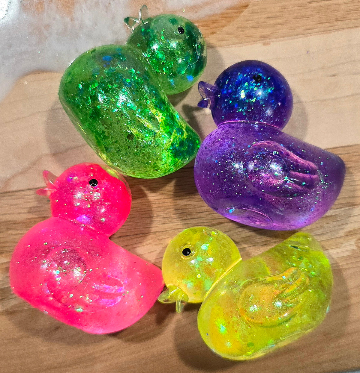 Mystery Rubber Ducky Glitter Maltose Squishy