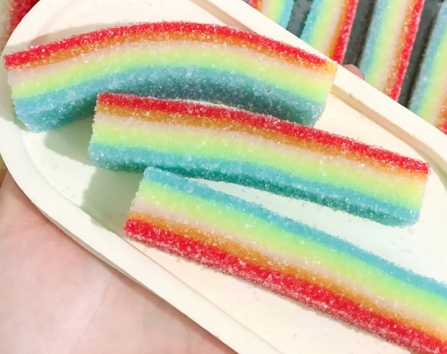 Viral Sugar Coated Rainbow Candy Squishy