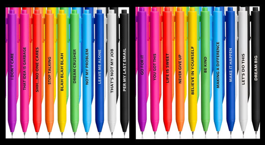 Random Back To School Positive/Negative Gel Pen