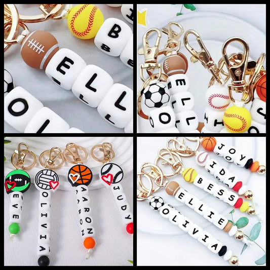 Preorder Sports Personalized Keychain