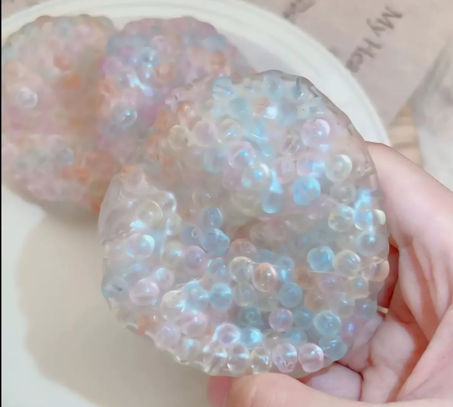 PREORDER Viral Iridescent Beaded Squishy