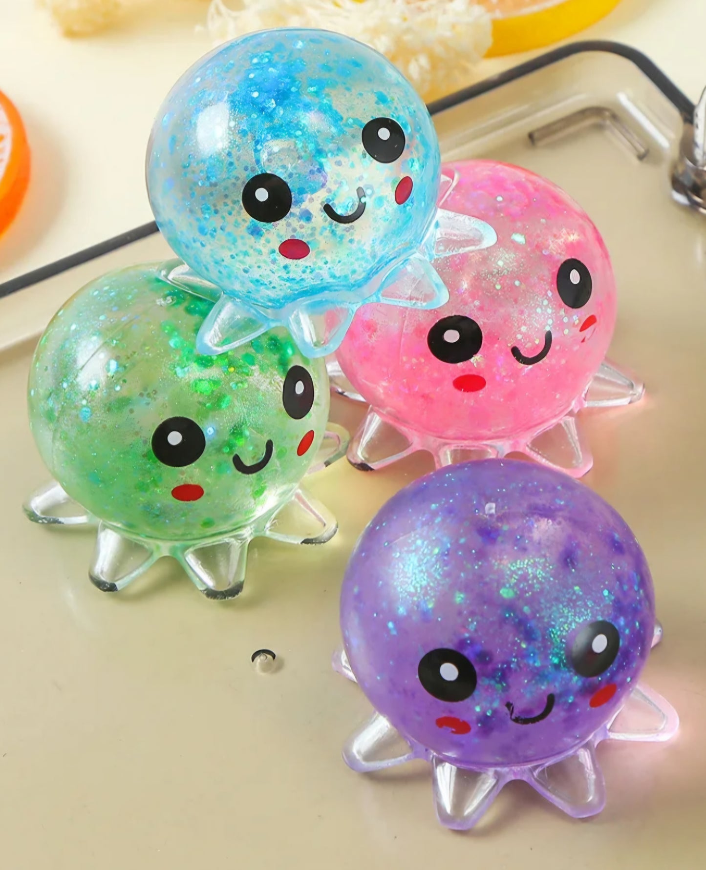 Mystery Mini Jellyfish Glitter Maltose Squishy
