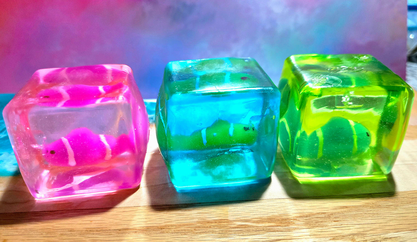 Mystery Fish Cube Maltose Squishy