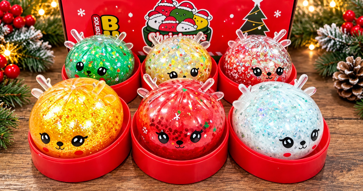Mystery Christmas Reindeer Dumpling Pectin Squishy