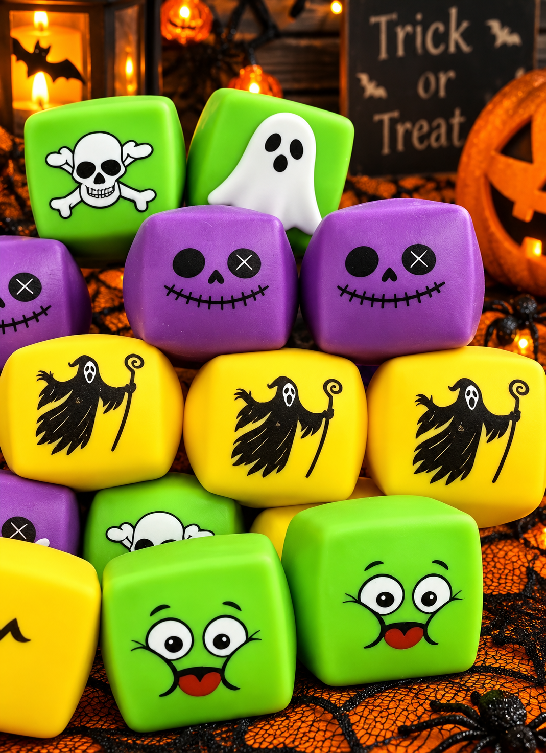 Mystery Halloween Character Flour Cube Squishy
