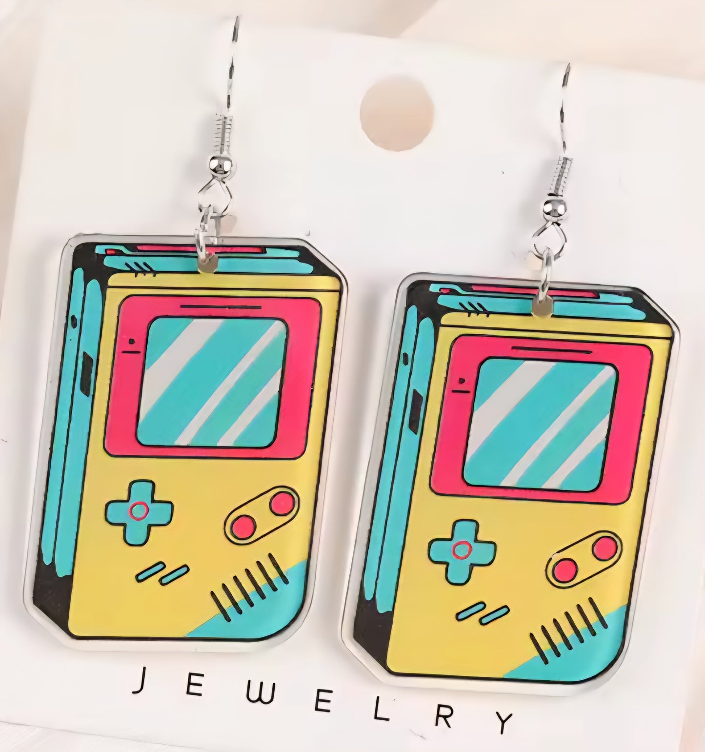 PREORDER Halloween 90s Handheld Gamer Acrylic Earrings