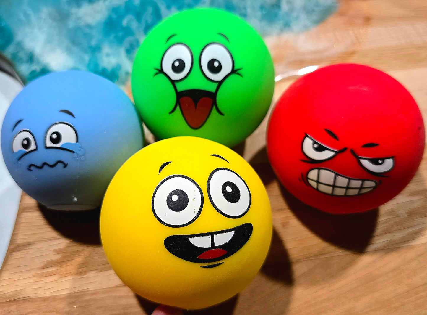 Mystery Funny Face Ball Flour Squishy