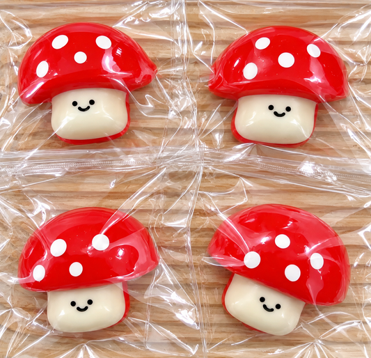 Red Polka Dot Mushroom Taba Squishy