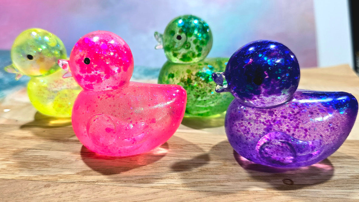 Mystery Rubber Ducky Glitter Maltose Squishy