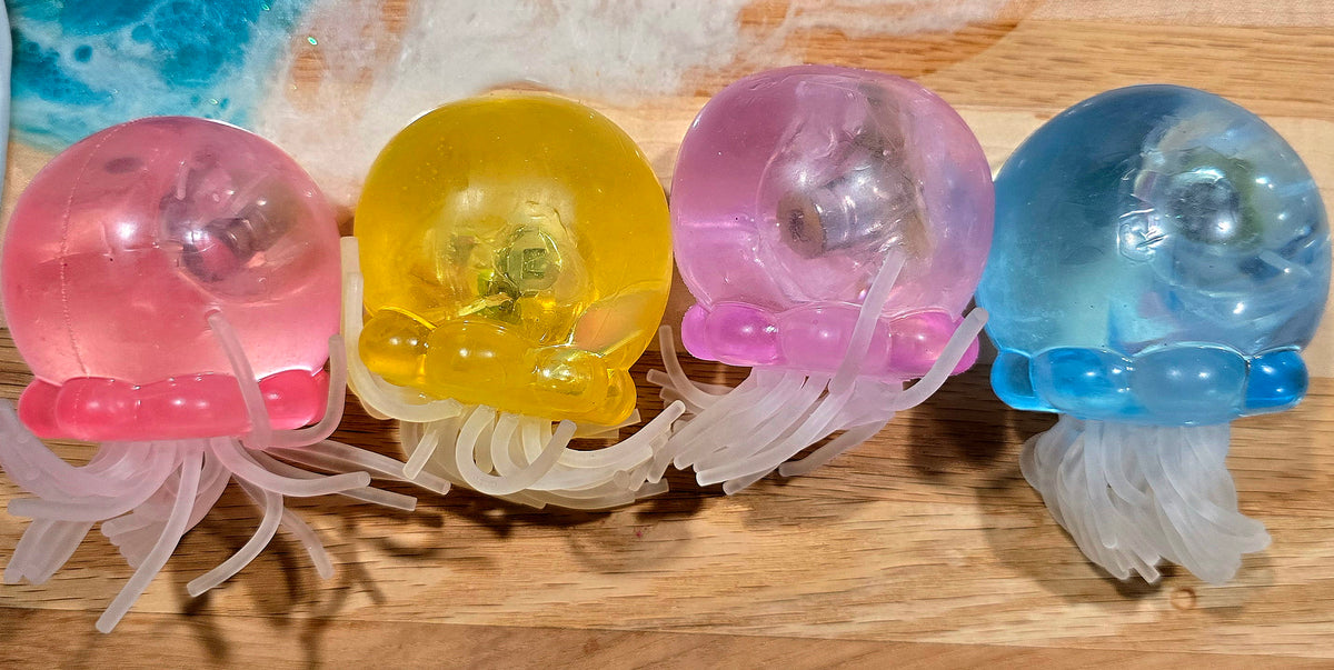 Mystery Transparent Lighted Jellyfish Maltose Squishy