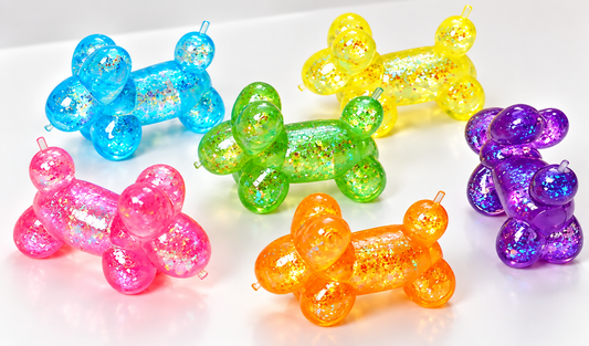 Mystery Dog Balloon Ribbon Maltose Squishy