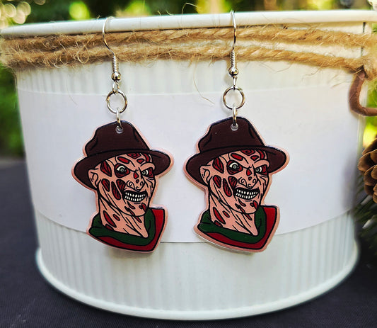 HALLOWEEN Freddy Acrylic Dangle Earrings