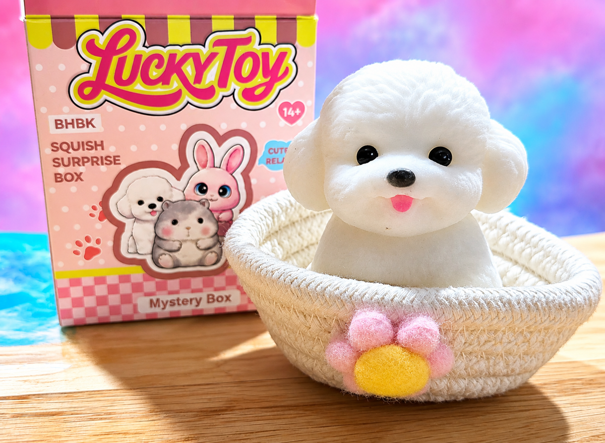Mystery Lucky Toy Realistic Mochi Pet Squishy (9 different animals)