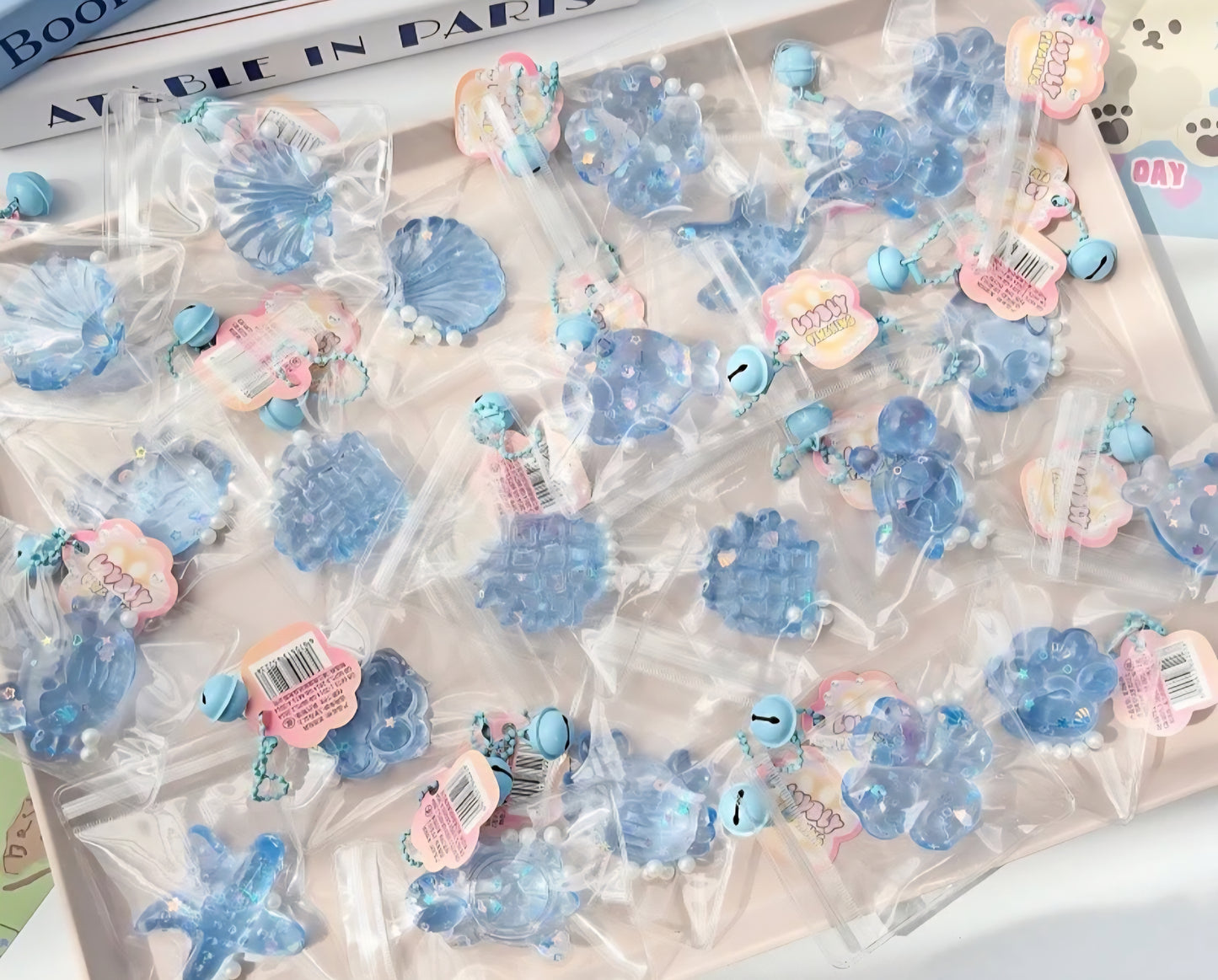 Viral Mystery Mini Taba Something Blue Squishy Keychain