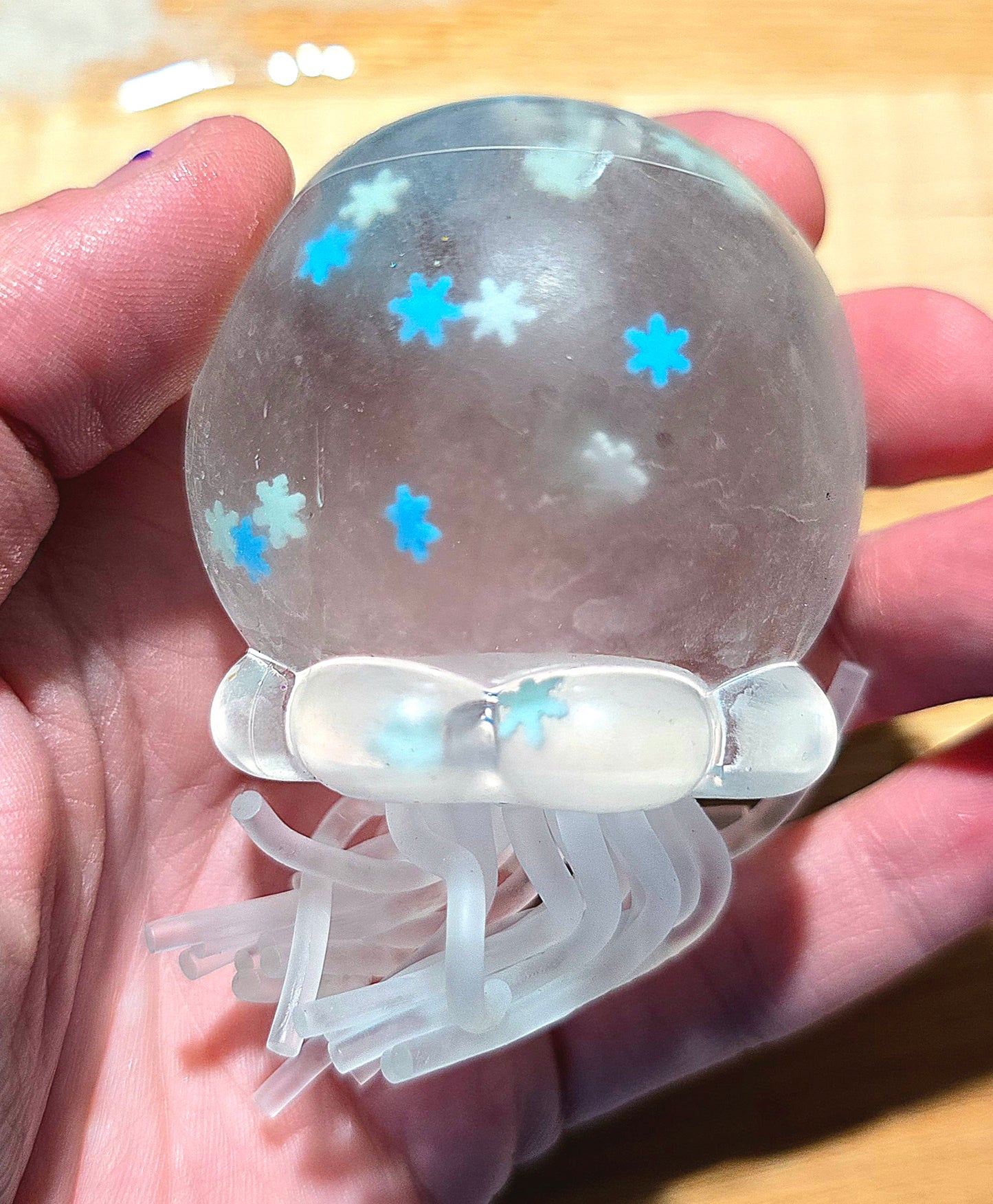 Snowflake Winter Jellyfish Maltose Squishy