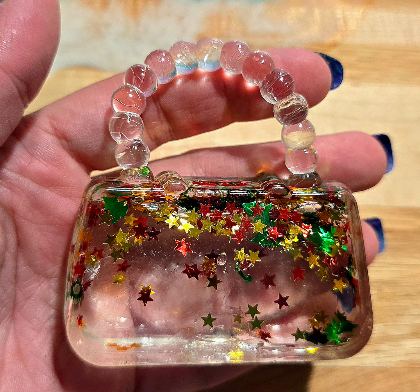 Mystery Christmas Tree Glitter Handbag Maltose Squishy