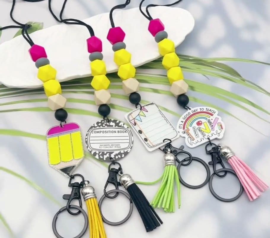 Random Teacher Silicone DIY Lanyard