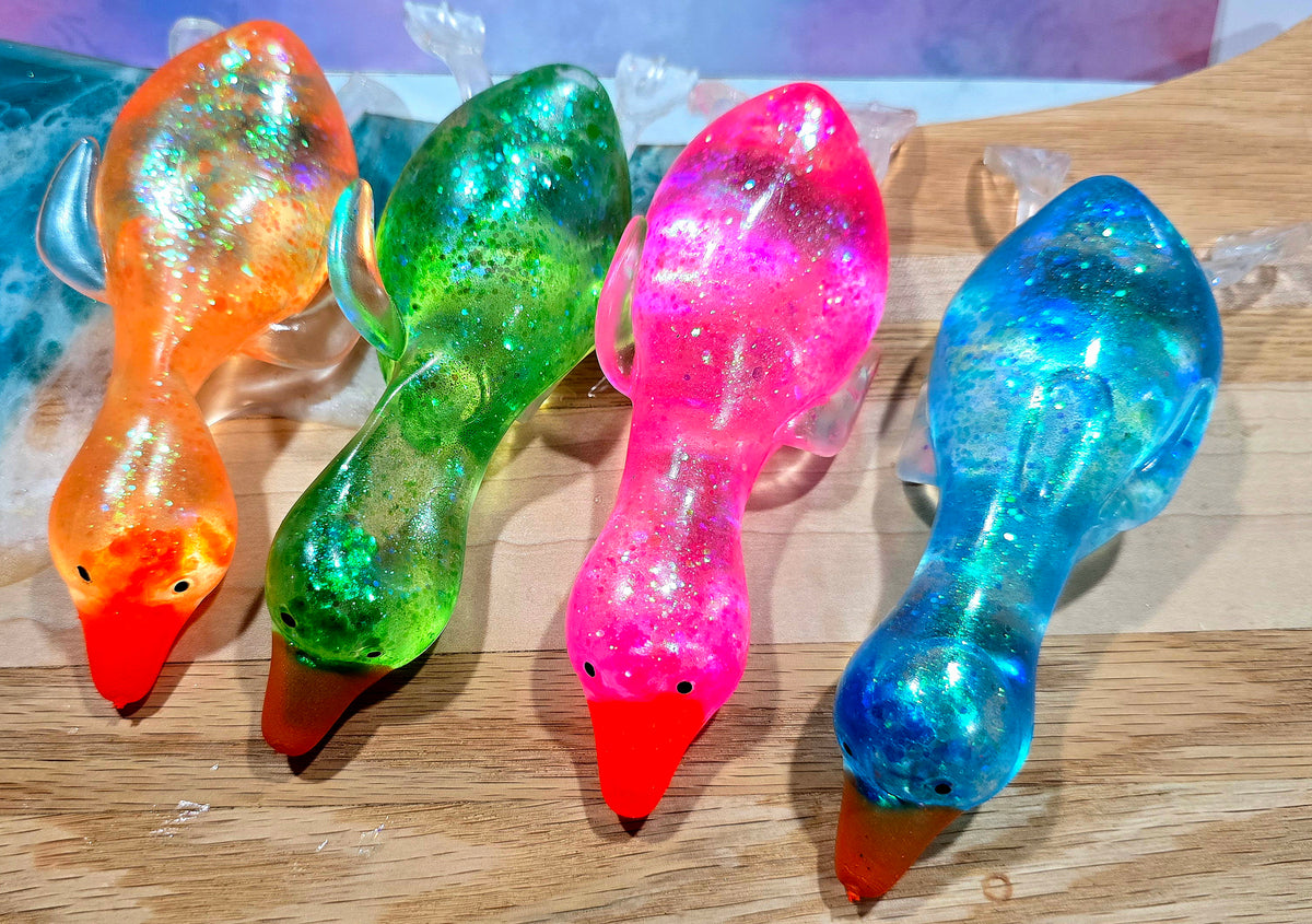 Mystery Duck Glitter Maltose Squishy