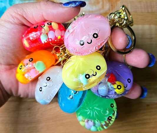 Mystery Dumpling Quicksand Shaker Keychain
