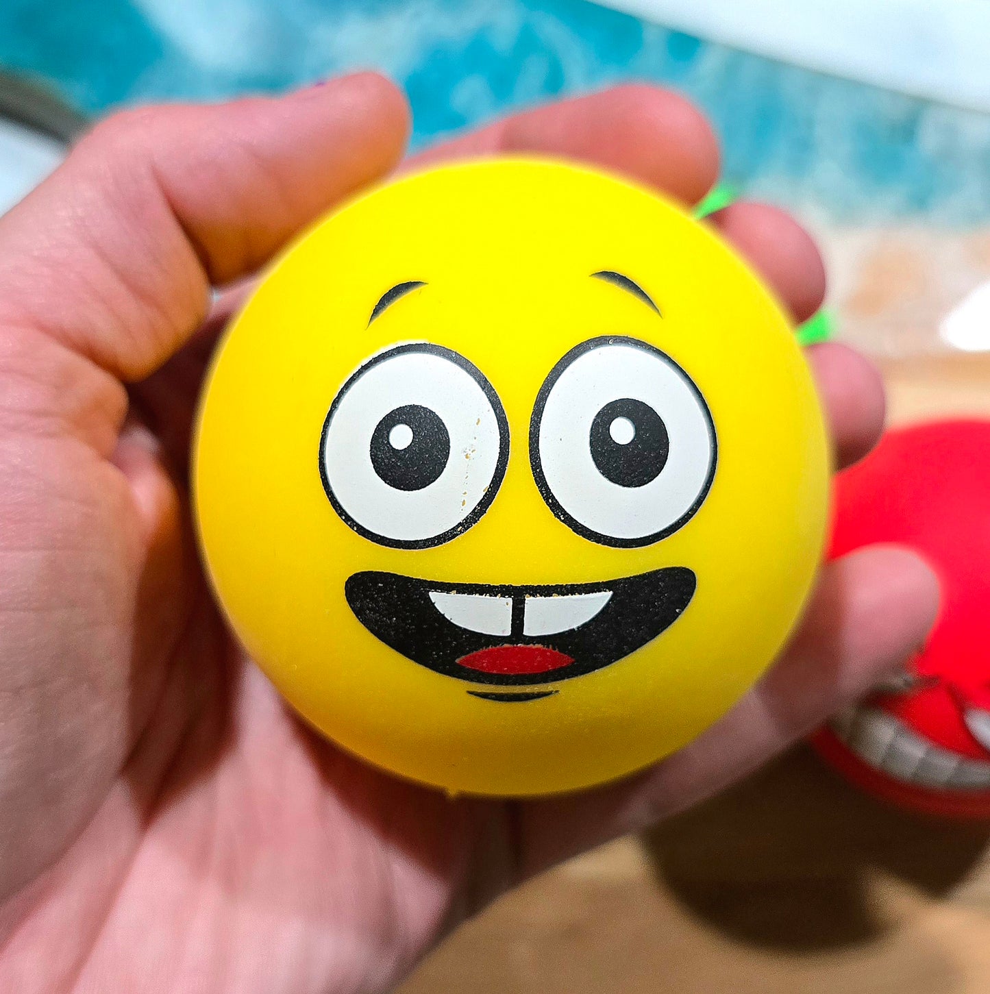 Mystery Funny Face Ball Flour Squishy