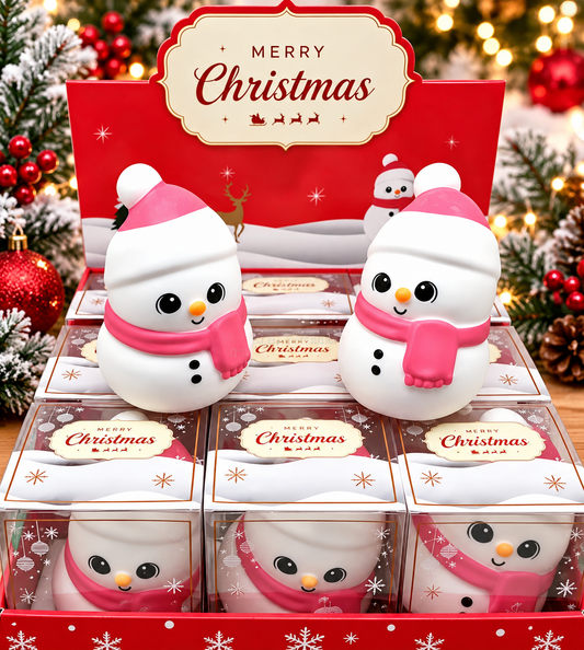 Jumbo Snowman TPR Flour Squishy
