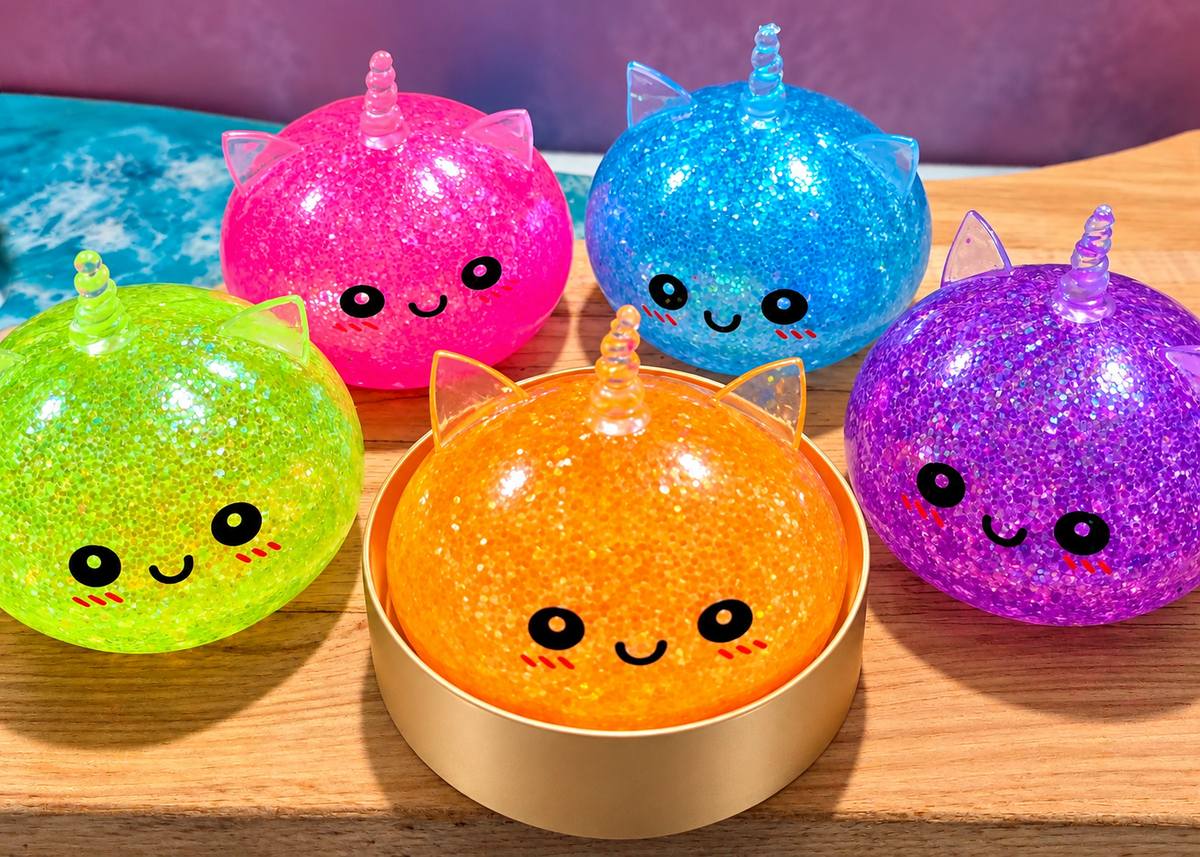 Mystery Unicorn Glitter Orbeez Dumpling Squishy