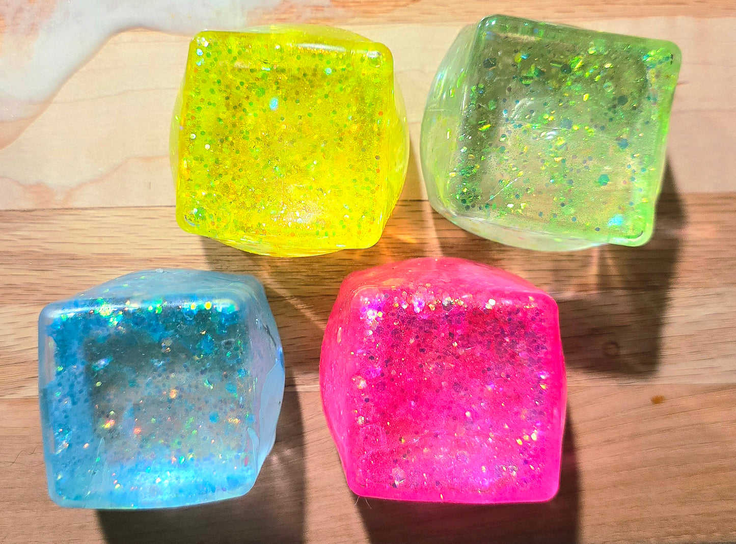 Mystery Glitter Cube Maltose Squishy
