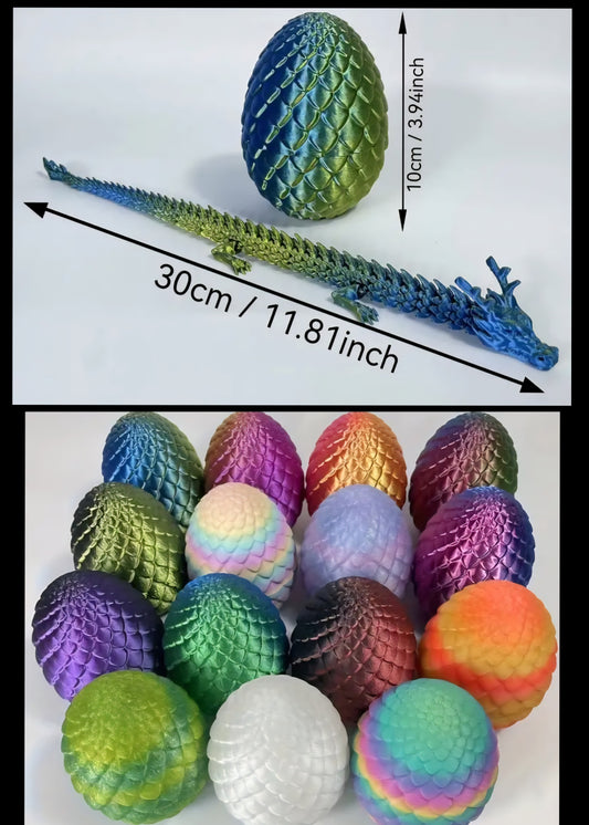 3D Printed Dragon & Egg Sensory Toy