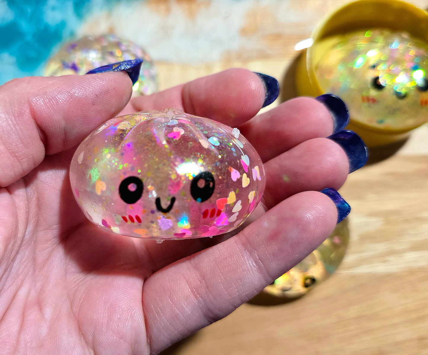 Mystery Mini Glitter Clear Dumpling Maltose Squishy