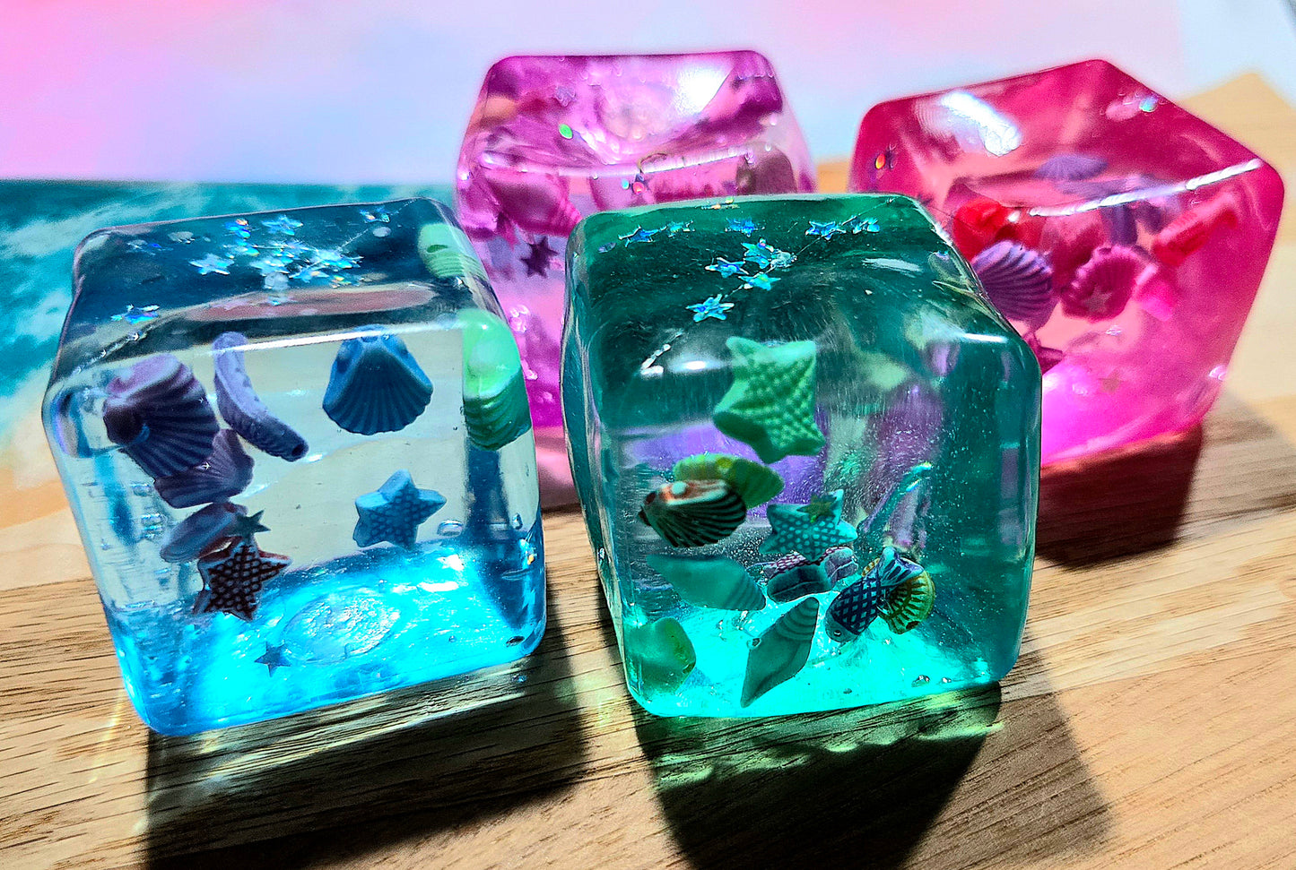 Mystery Seashell Cube Maltose Squishy
