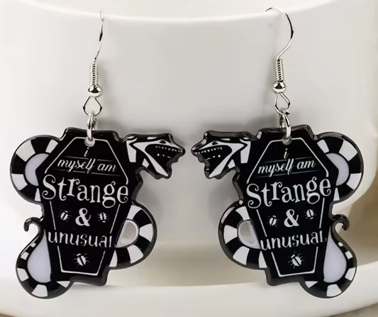 PREORDER Halloween Strange & Unusual Acrylic Dangle Earrings