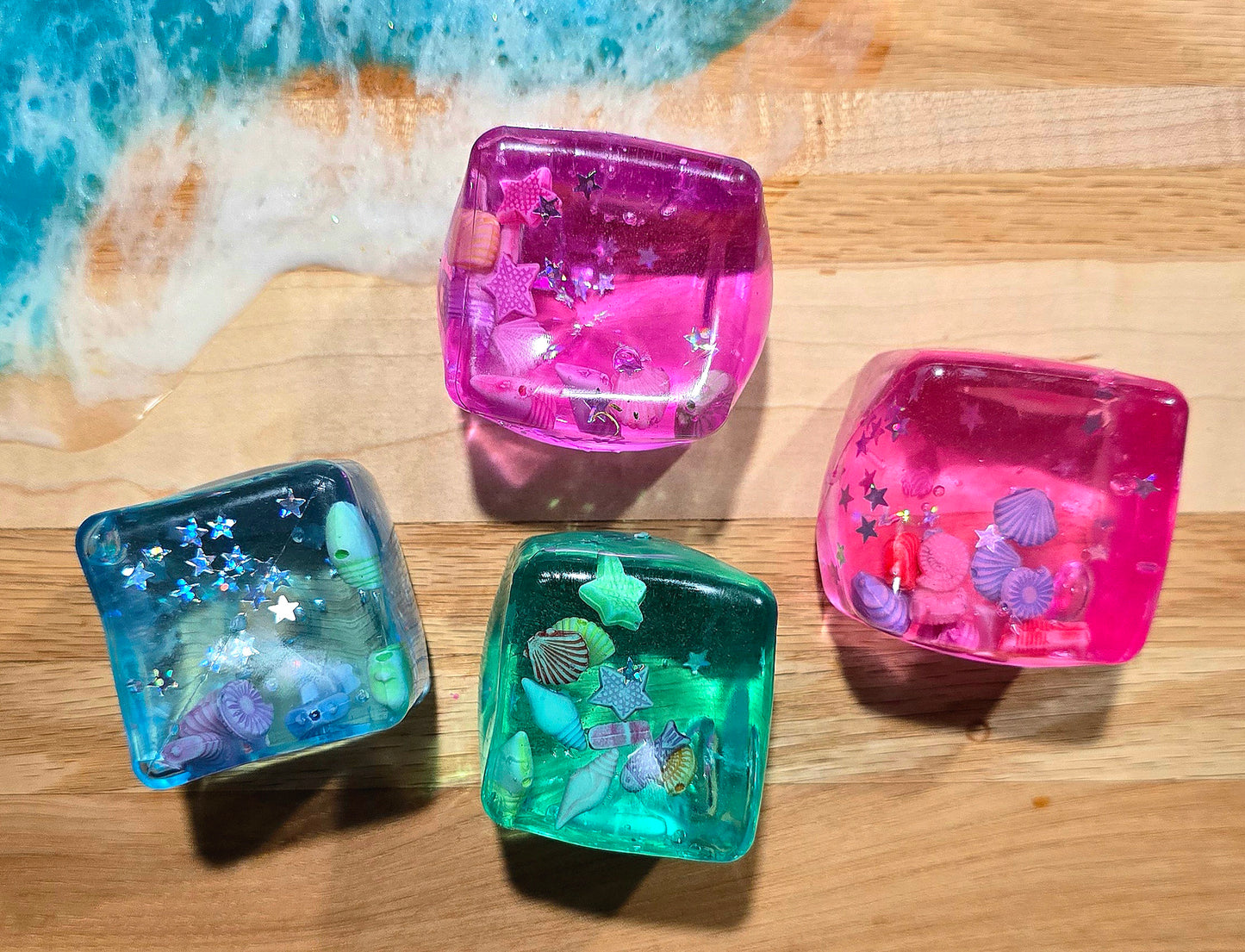 Mystery Seashell Cube Maltose Squishy