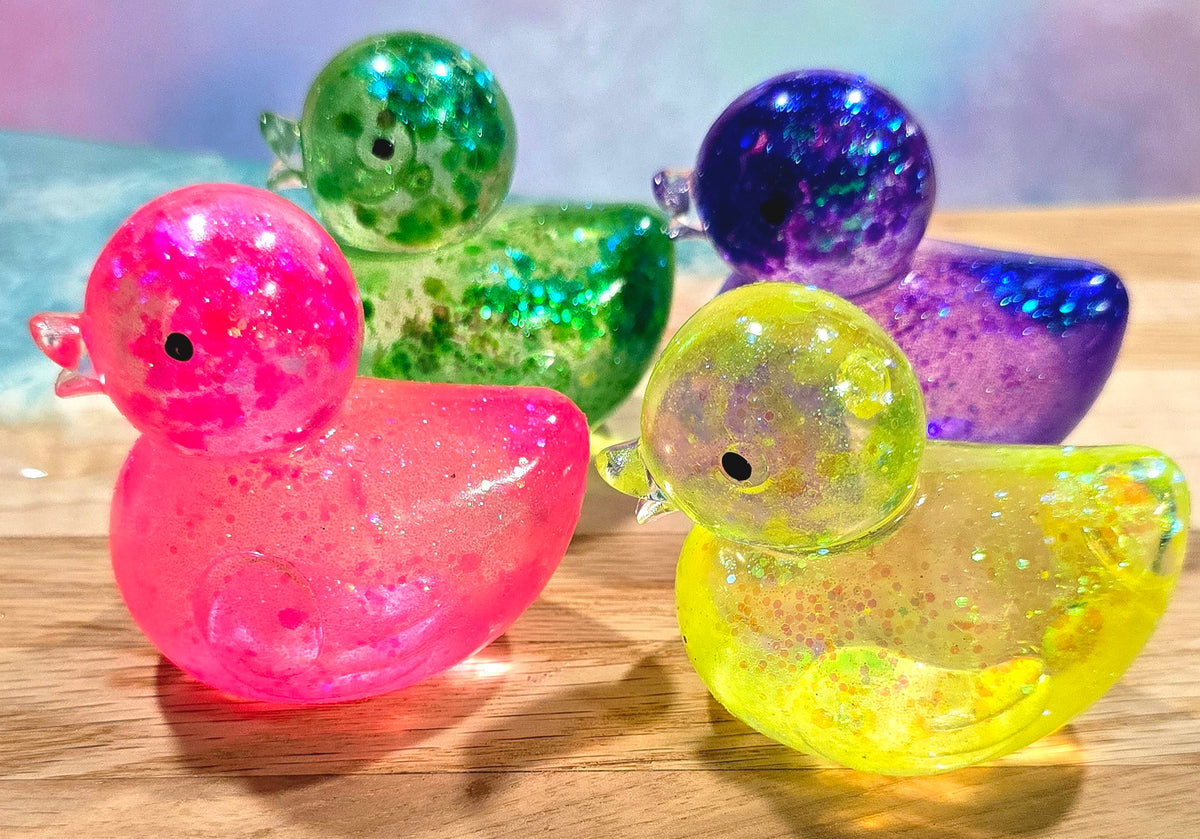 Mystery Rubber Ducky Glitter Maltose Squishy