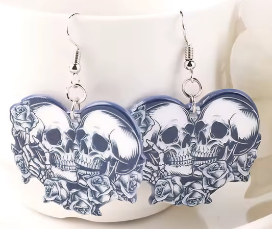 PREORDER Halloween Star Crossed Lovers Afterlife Acrylic Earrings