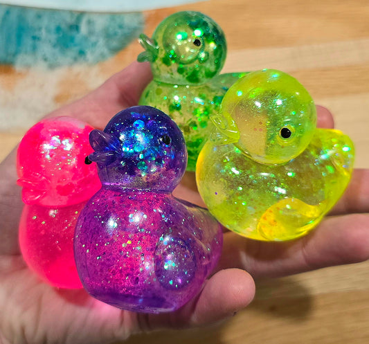 Mystery Rubber Ducky Glitter Maltose Squishy