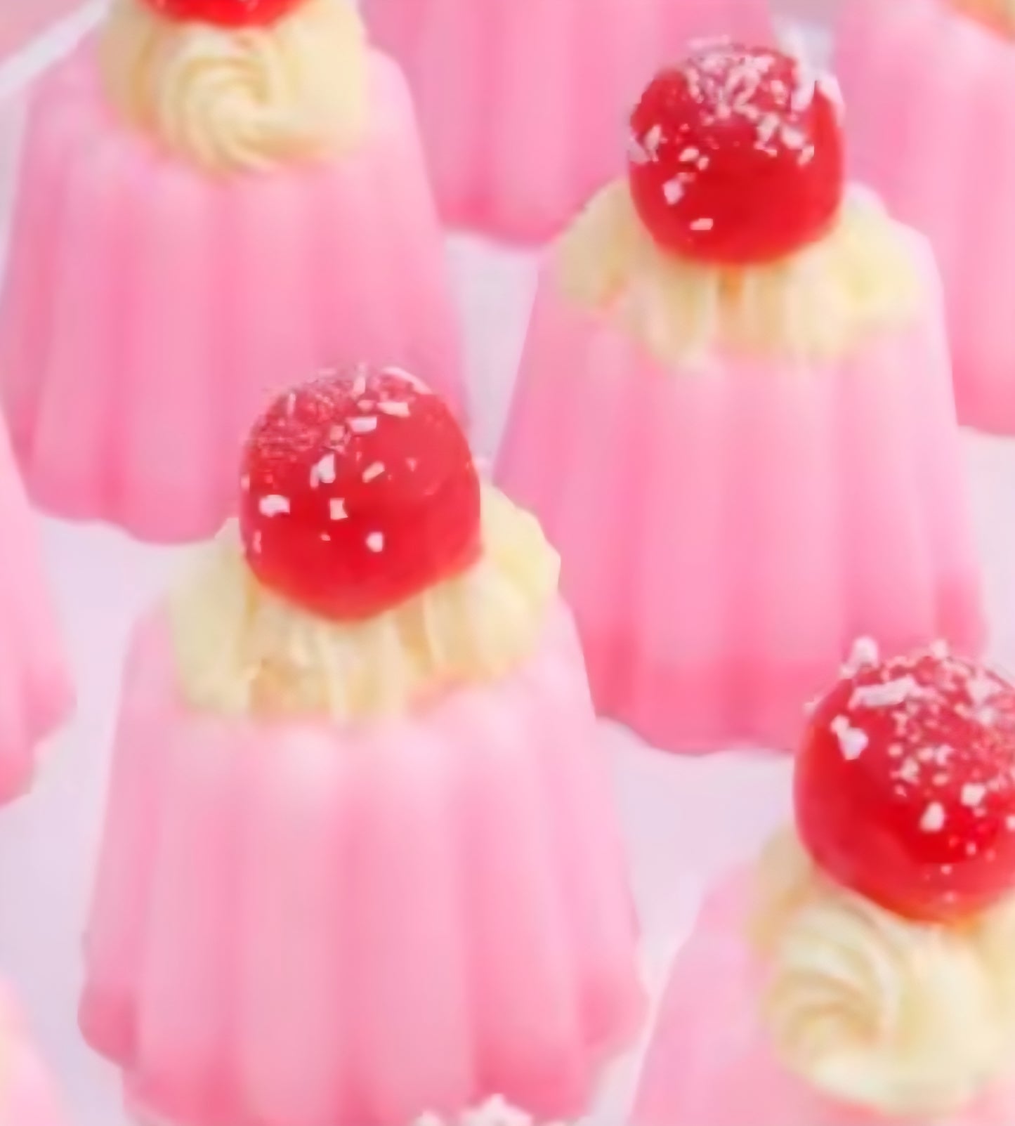 PREORDER Viral Jello Dessert Squishy (Vanilla & Strawberry)