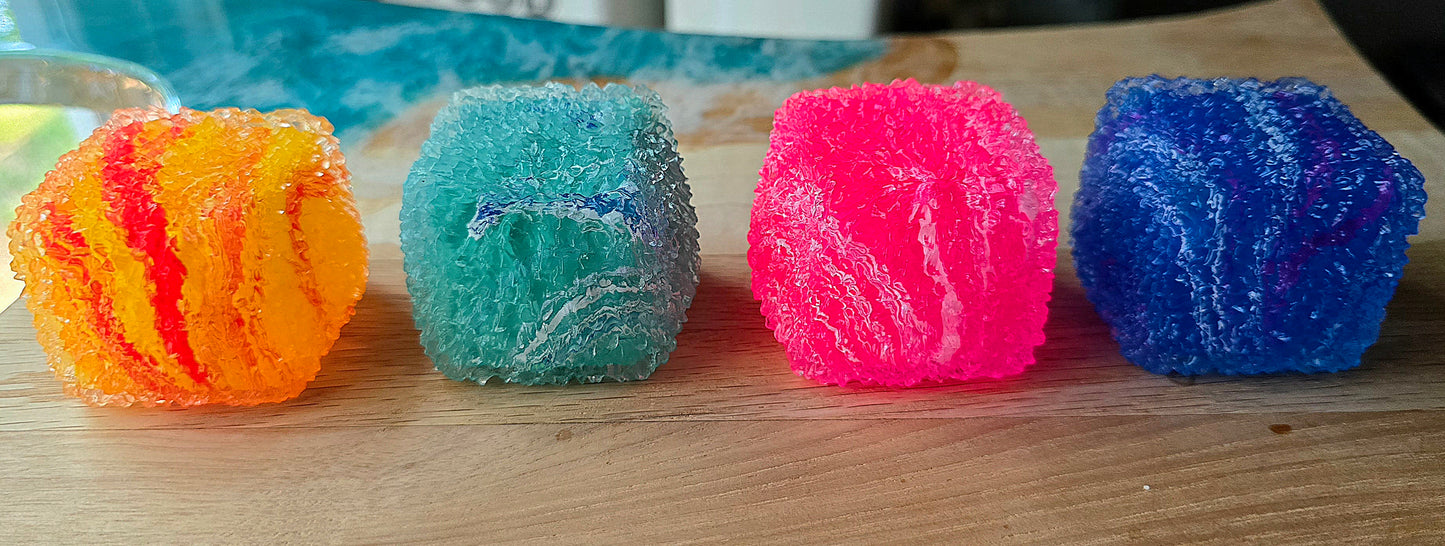 Mystery Textured Swirl Cube Soft Maltose Squishy